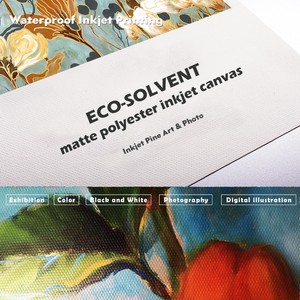 Kích Thước Tùy Chỉnh Eco-Solvent Matte Polyester In Kỹ Thuật Số In Phun Canvas Roll - Product Image 6