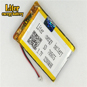 Plug 1.25-2 P Lithium battery 3.7 V 705075 3200 mah high density flat lipo lithium battery polymer li ion battery - Product Image 1