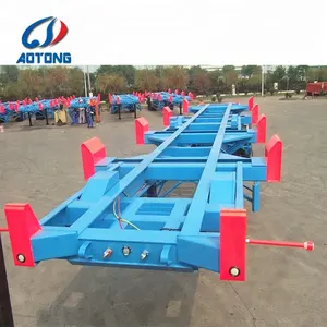 Thiết bị đầu cuối 40 Chân Trailer Container Skeleton Xe Tải Trailer