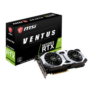 MSI NVIDIA GeForce RTX 2080 VENTUS 8G Tarjeta gráfica para juegos usada con 8GB GDDR6 Memoria de 256 bits 14 Gbps Tarjeta de <span class=keywords><strong>video</strong></span> de Velocidad de memoria - Product Image 1