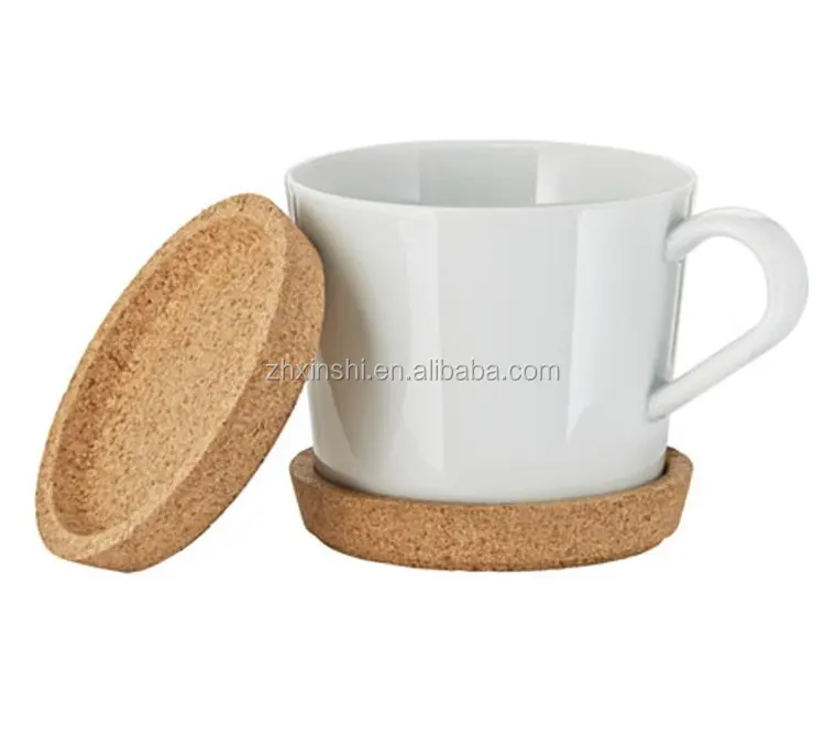 القهوة قاعدة الأكواب فنجان ممسحة مكافحة السمط كأس حصيرة خشبية اليدوية