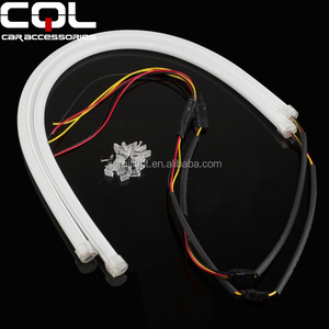 CQL ไฟ Led แบบยืดหยุ่นสำหรับการวิ่งตอนกลางวัน Drl,ไฟ Led ยืดหยุ่น60ซม. สีขาวพร้อมการเปลี่ยนสีเหลือง - Product Image 2
