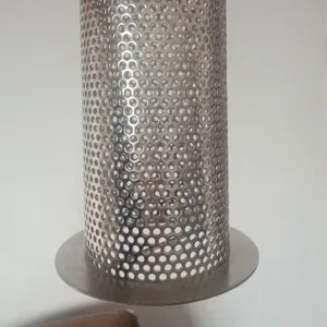 Factory Supply Stainless Steel 201 Round Hole Perforated filter Pipe