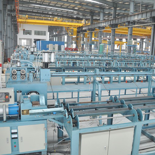 Automatic button heading making machine for concrete pile