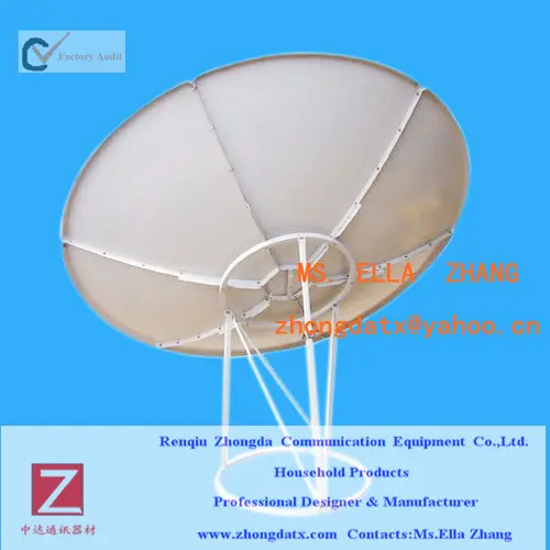 Antena de satélite 180cm de alta qualidade 1.8m, prato de satélite