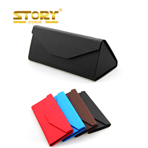 Timistory — étui en cuir PU pliable, pour lunettes de soleil, personnalisation de logo gaufré - Product Image 1