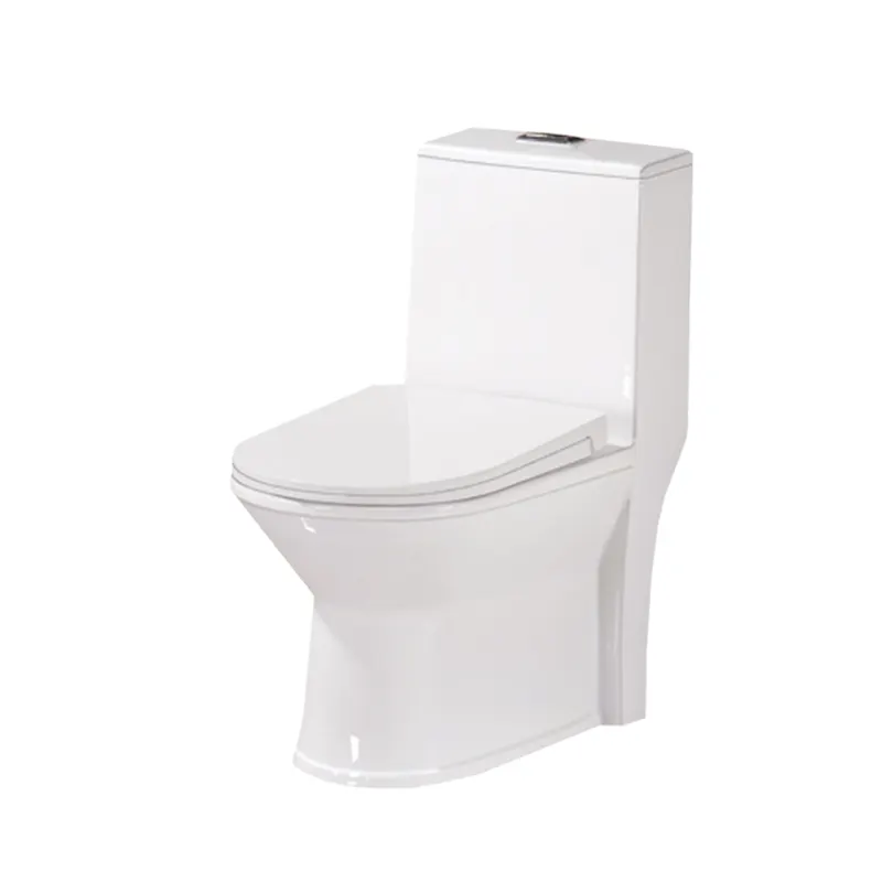 आवासीय उपयोग सेनेटरी वेयर पानी कोठरी बाथरूम WC शौचालय सीट एक टुकड़ा पी-जाल एस-जाल सिरेमिक शौचालय अच्छी कीमत पर