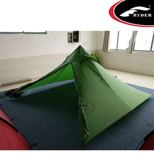 Tienda <span class=keywords><strong>de</strong></span> Campaña Piramidal Impermeable para 3 Estaciones, Tienda <span class=keywords><strong>de</strong></span> Campaña Tipi Ultraligera <span class=keywords><strong>de</strong></span> Nailon Doble Siliconizado 20D para Montañismo y Senderismo - Product Image 3