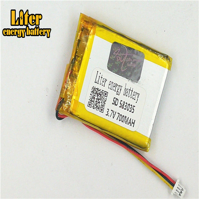 Prise 1.0-3 P 3.7 V 583035 700 mah Haute qualité batterie rechargeable au lithium-polymère