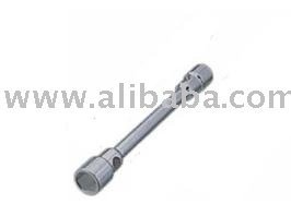 Llave de rueda bidireccional chapada en cromo y acero al carbono, calidad superior, con barra Tommy, hecha en la India - Product Image 2