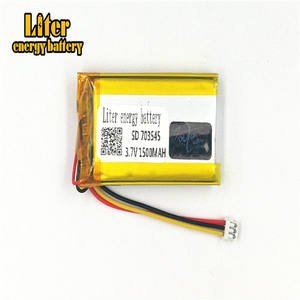 Plugue 1.5-3 P fábrica de alta qualidade bateria de polímero de lítio 3.7 V 703545 1500 mah li-ion recarregável bateria lipo bateria - Product Image 2