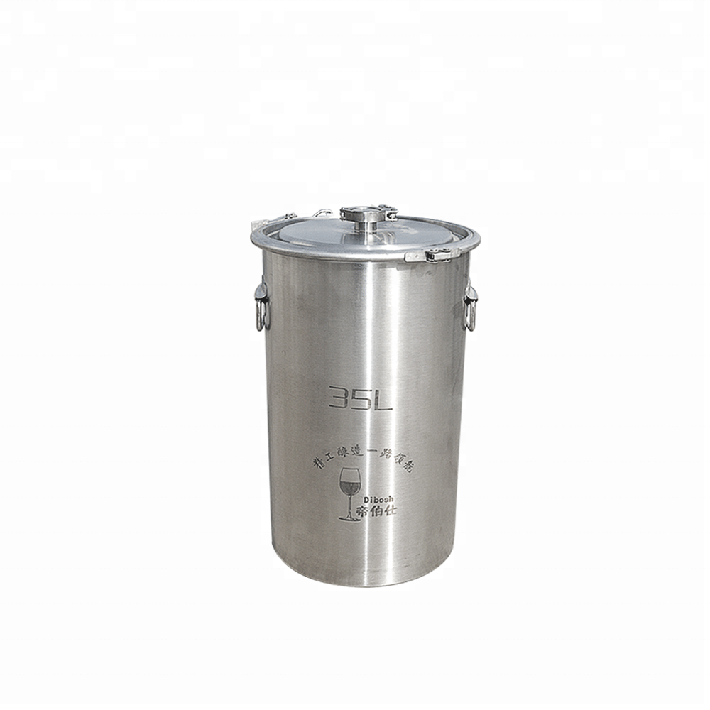 35L ковш 304ss цилиндрический пивоваренный ферментер для вина