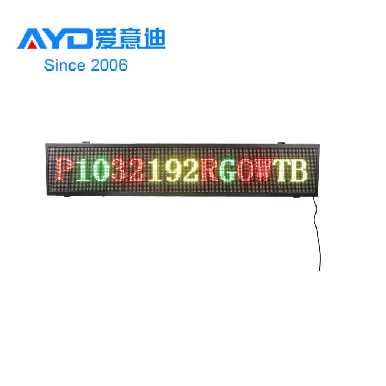 Tela led/tela/placa de assinatura, p10, cor completa, programável, ao ar livre, led, de rolagem de mensagens