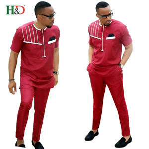 H & D En Gros Haute Qualité Afrique de L'est des Patrons De Vêtements Pantalon Chemise Conception Pour Hommes - Product Image 1