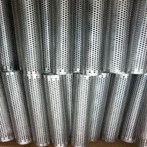 Long Hole Decorative Perforated Stainless Steel Pipe /Tube With Straight Weld Seam