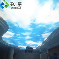 ZHIHAI Décoration Intérieure Tissu Tendu Plafond Suspendu