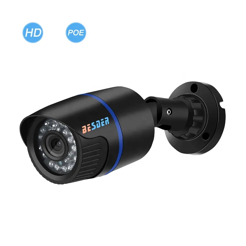 Besder Poe 48V Outdoor Bullet Wired Surveillance Ip Cctv Poe Camera 720P 960P 1080P Met Ieee 802. 3af Standaard