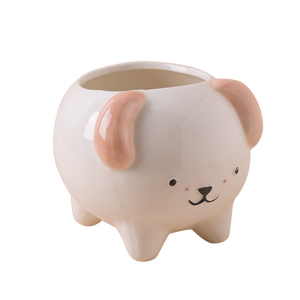 Macetas Decorativas <span class=keywords><strong>de</strong></span> Cerámica con Diseño Personalizado, Pequeñas, Bonitas y Económicas, con Forma <span class=keywords><strong>de</strong></span> <span class=keywords><strong>Perro</strong></span>, para Plantar en el Jardín - Product Image 1