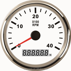 85mm Universel Générateur Autometer Tachymètre Analogique <span class=keywords><strong>RPM</strong></span> COMPTE-TOURS 0-4000 <span class=keywords><strong>RPM</strong></span> Avec LED Compteur Horaire 12 V/24 V - Product Image 2