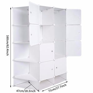 Cadre de réception créatif pour garde-robe, cubes de rangement utiles pour bricolage à la maison - Product Image 2