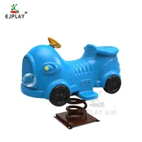 Car Shape Plastic Rocking Horse Used Indoor and Outdoor Play Ground Spring Riders