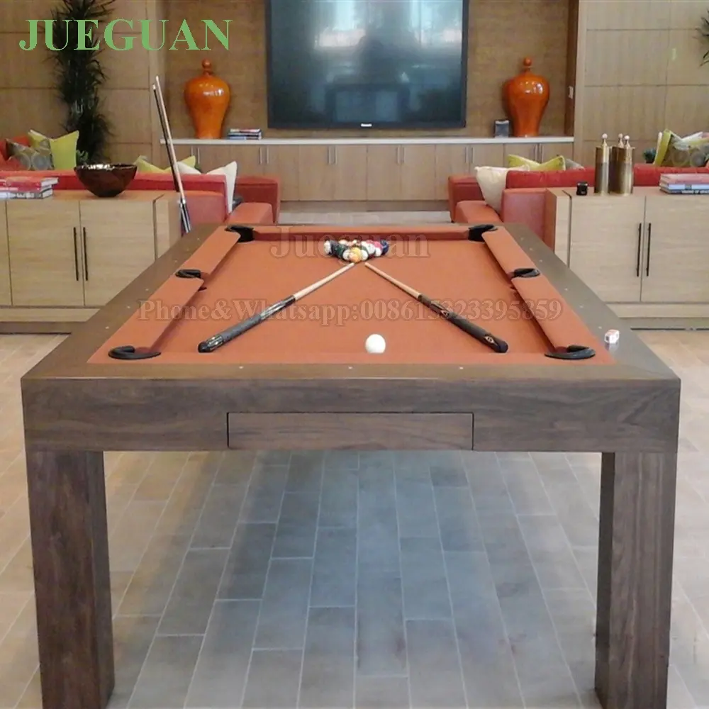 Kualitas Tinggi Stale Diimpor Ash Hardwood Slate Top Billiard Meja Biliar