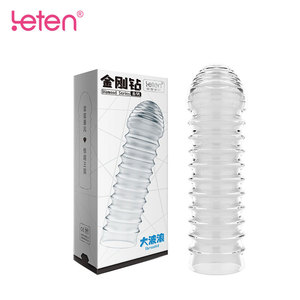 Penis büyütme boşalma egzersiz esnek elastik TPE erkek Penis kollu erkekler için seks oyuncakları ürünleri - Product Image 6