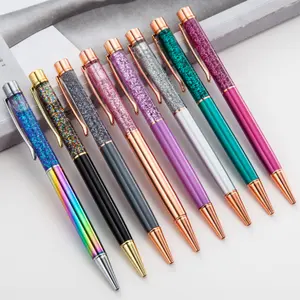 Kristal metal tükenmez kalem Quicksand Kalem Özel Etiket Hediye Reklam Kalem