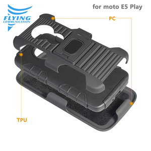 <span class=keywords><strong>Shell</strong></span> anillo Kickstand cinturón Clip Holster funda de teléfono para Moto <span class=keywords><strong>E5</strong></span> juego - Product Image 4