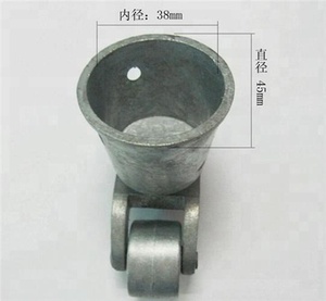 Rodízios de Metal para Cadeiras, Rodízios de Latão para Pernas de Sofá, Revestimento de Latão Antigo CW-29 - Product Image 3