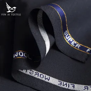 good quality English selvedge can be custom plain Poly 30% wool fabric for coat suit