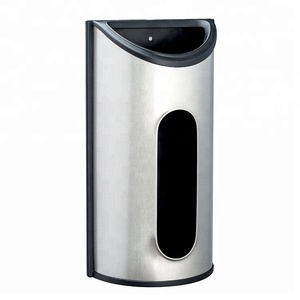 Stainless Steel Bag Saver and Dispenser with Powder Coating for Easy Keep Plastic Bag Storage Holder