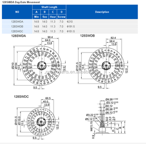 Movimento per Orologio Young Town 31 Giorni con Data - Product Image 4