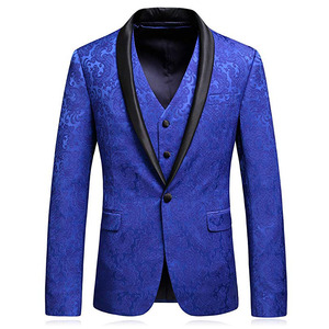 <span class=keywords><strong>Costume</strong></span> <span class=keywords><strong>homme</strong></span> en jacquard <span class=keywords><strong>bleu</strong></span> royal, <span class=keywords><strong>costume</strong></span> imprimé <span class=keywords><strong>homme</strong></span>, <span class=keywords><strong>costume</strong></span> <span class=keywords><strong>3</strong></span> <span class=keywords><strong>pièces</strong></span> slim fit pour mariage - Product Image 2