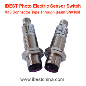 Capteur photoélectrique à faisceau traversant M18 infrarouge, interrupteur NPN/PNP 4 fils 5V/12V/24V CC IP67 résistant à l'eau (IBEST) - Product Image 2