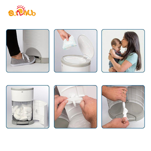 Thùng Rác Nhựa Gia Đình 16L Không Mùi SUNNUO Thùng Rác Rảnh Tay Cho Bé - Product Image 6