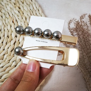 Corea salvaje retro destacar pelo perla de aleación de pico de pato clip de pelo - Product Image 6