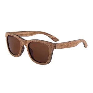 Polarized cat 3 uv400 cork wood wholesale sunglasses china