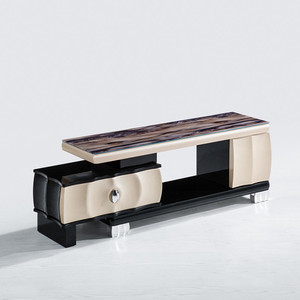 Nuovo Modello Moderno Ed Elegante Stile di Marmo Della Parete Mobile TV Bianco Del Basamento Con Cassetti e Vetrina Living Room Hotel Mobili - Product Image 6