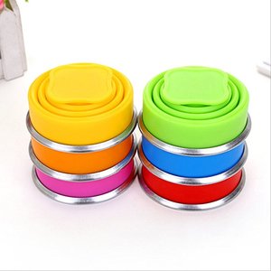 Viajes turismo creativo portátil mini plegable gafas silicona flexible al aire libre taza <span class=keywords><strong>de</strong></span> viaje con tapa <span class=keywords><strong>lavado</strong></span> con agua - Product Image 2