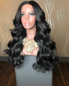 คุณภาพสูงเพศผู้หญิง <span class=keywords><strong>Hair</strong></span> 24 นิ้ว Body Wave 150 - 180% ความหนาแน่นยาวเต็มรูปแบบวิกผมลูกไม้ - Product Image 5