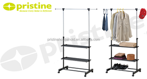 Shopee OEM EBay Organizer Modern Taiwan Household Storage Kids Bedroom Stand Hanging Clothes Stand Hanging Clothes Bedroom Set - Product Image 4