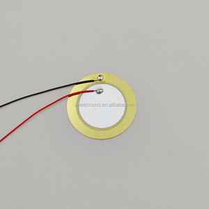 Disco de Cristal Piezoelétrico 14mm 10kHz Elemento Buzzer <span class=keywords><strong>Piezo</strong></span> com Fios - Product Image 4