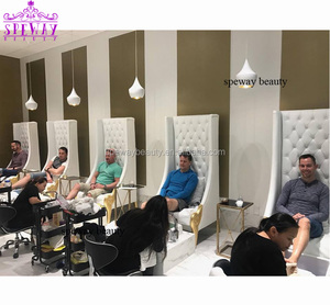 เก้าอี้ทำเล็บส<span class=keywords><strong>ปา</strong></span><span class=keywords><strong>ส</strong></span>ีขาวทันสมัย เก้าอี้ทำเล็บมืออาชีพสุดหรู - Product Image 1