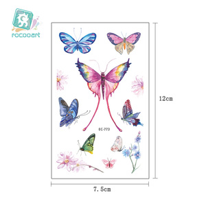 Mini conceptions de tatouage de papillon de <span class=keywords><strong>série</strong></span> Rocooart EC pour le tatouage temporaire d'enfants d'enfants - Product Image 1