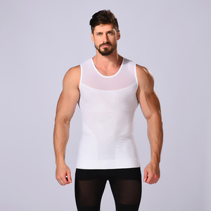 2022 nuovo Design Bodywear uomo dimagrante <span class=keywords><strong>Body</strong></span> Shaper camicia a compressione Slim Fit canottiera Shapewear personalizzato <span class=keywords><strong>Body</strong></span> Shapers uomo - Product Image 2