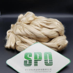 Ruwe banaan zijde fiber A1 grade tussahzijde sliver blending met katoen wol tencel fiber