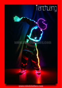 Couleur changement led vêtements Michael Jackson de danse de scène led costume, Michael Jackson gants lumineux - Product Image 3