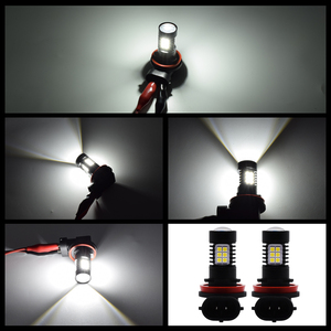 Lampadina <span class=keywords><strong>LED</strong></span> 9006 per Fendinebbia H11 <span class=keywords><strong>H7</strong></span> H8 H16, Luci <span class=keywords><strong>Auto</strong></span> <span class=keywords><strong>LED</strong></span> HB3 HB4 21W con Chip 3030, 12V Bianco Giallo, Faro di Guida - Product Image 6