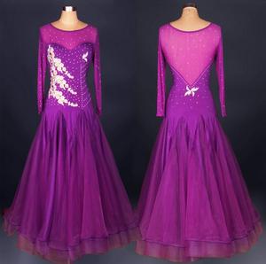 OCTM019 VENDITA CALDA NERO FISHTAIL BALLROOM DANCE DRESS - Product Image 3